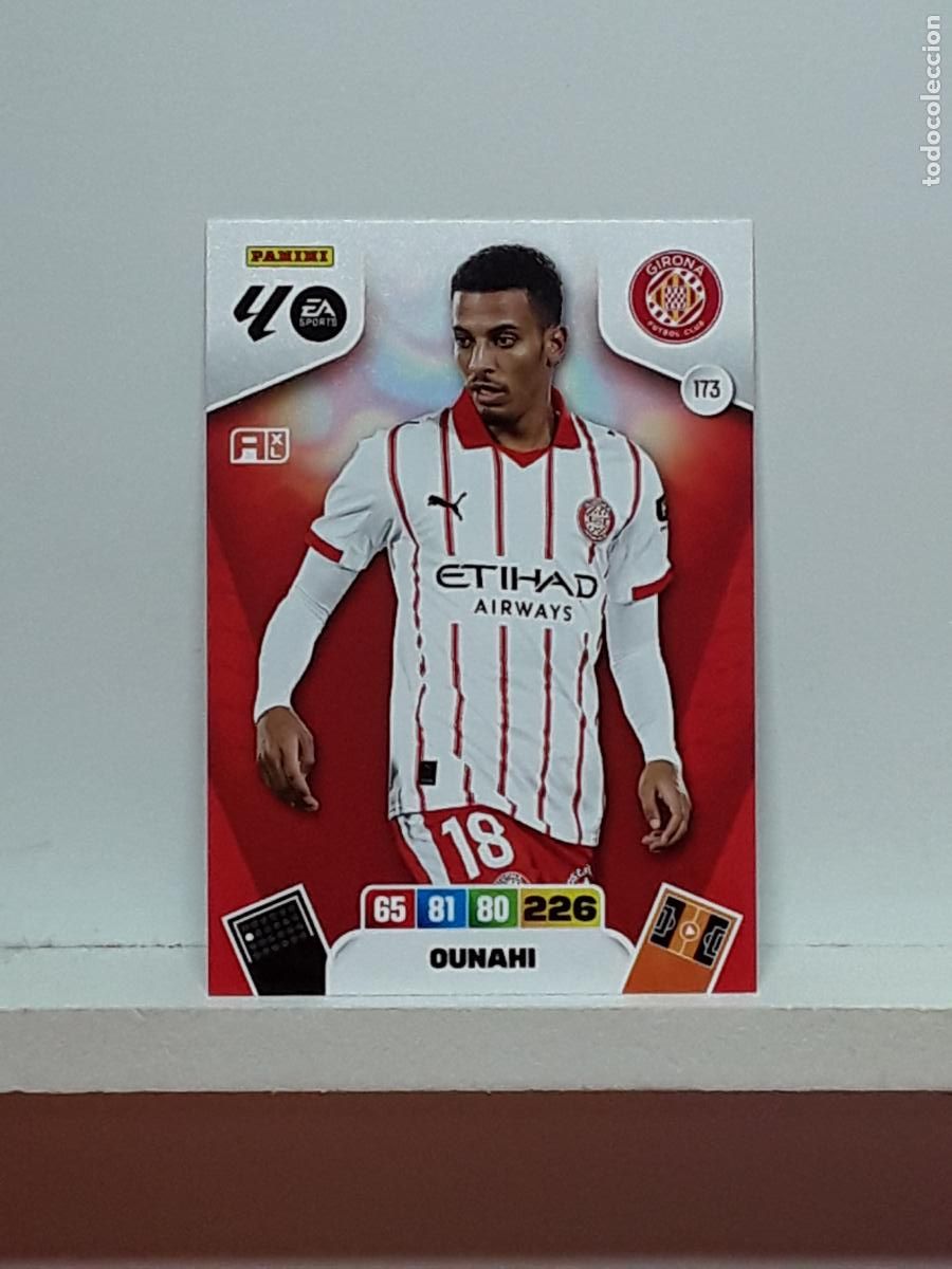 Coleccionismo cromos antiguos: ADRENALYN 2025 2026 25 26 ALBUM PANINI LIGA N 173 GIRONA OUNAHI