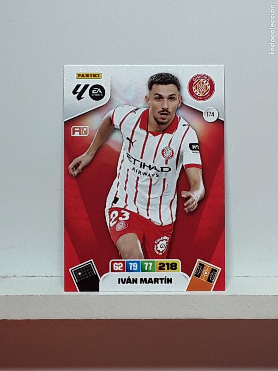 Coleccionismo cromos antiguos: ADRENALYN 2025 2026 25 26 ALBUM PANINI LIGA N 174 GIRONA IVAN MARTIN
