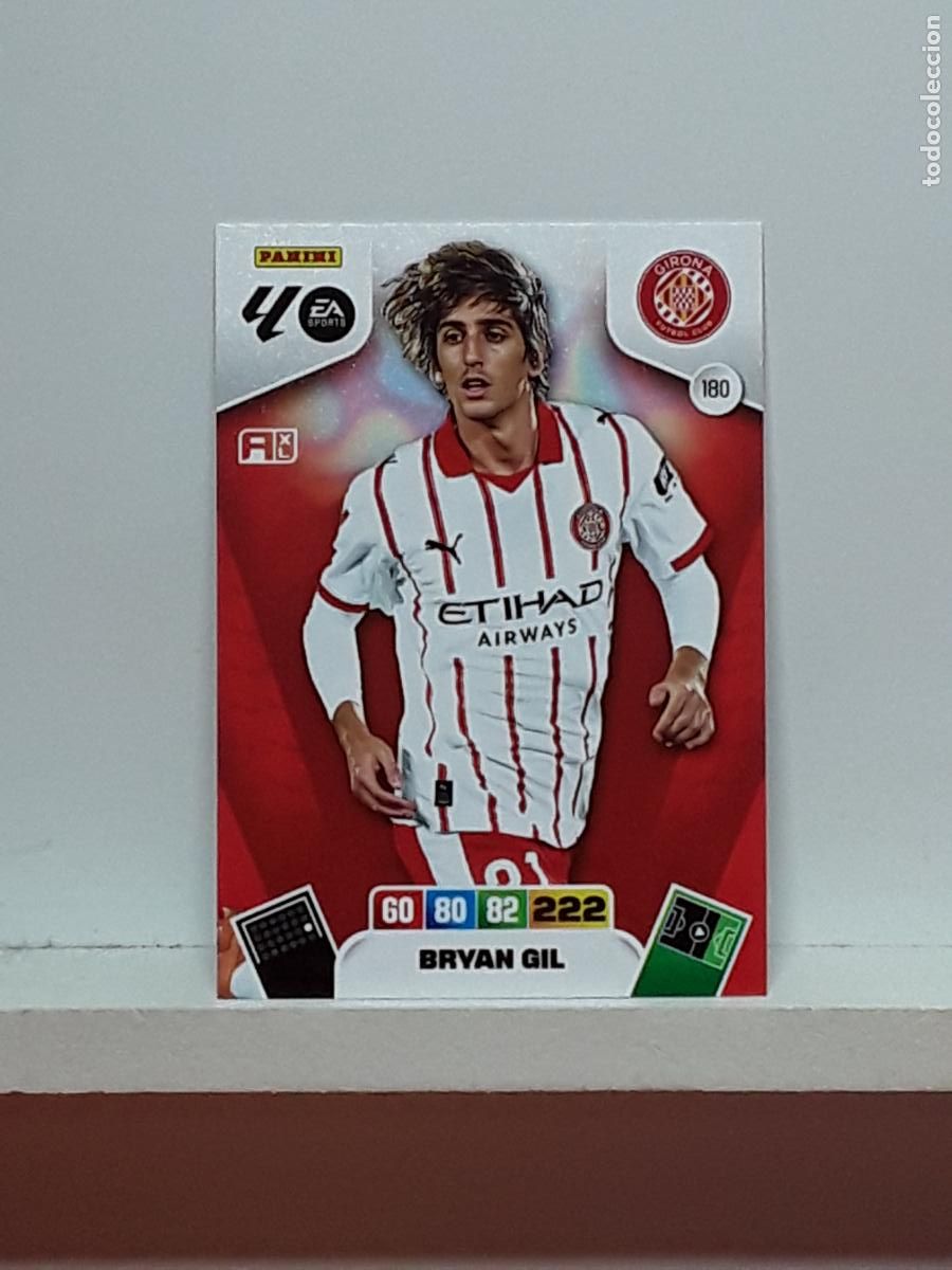 Coleccionismo cromos antiguos: ADRENALYN 2025 2026 25 26 ALBUM PANINI LIGA N 180 GIRONA BRYAN GIL
