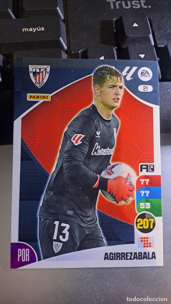 Coleccionismo cromos antiguos: ADRENALYN XL AGIRREZABALA 21 ATHLETIC CLUB DE BILBAO CROMO LIGA 2024 2025 24 25 PANINI