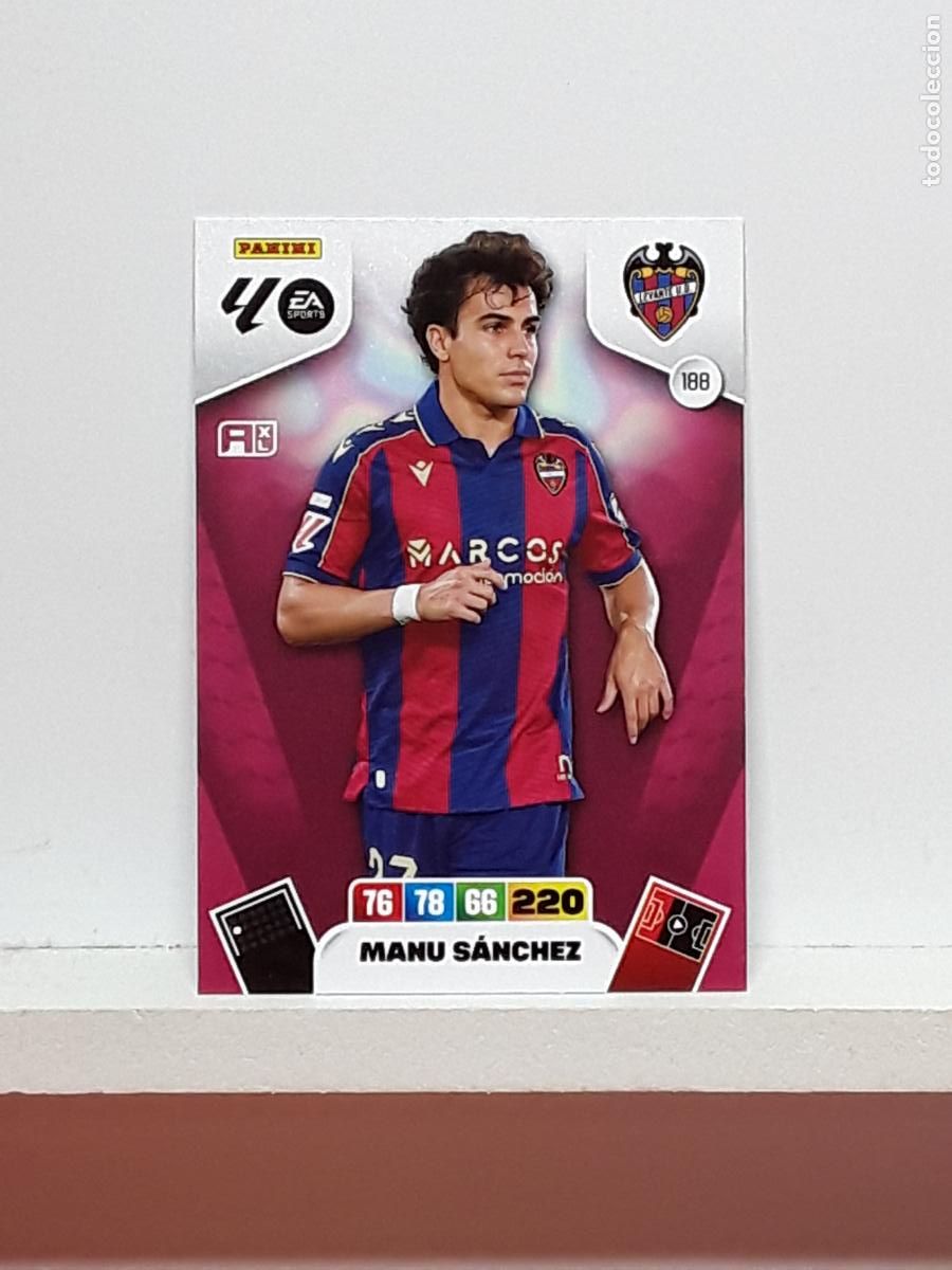 Coleccionismo cromos antiguos: ADRENALYN 2025 2026 25 26 ALBUM PANINI LIGA N 188 LEVANTE MANU SANCHEZ