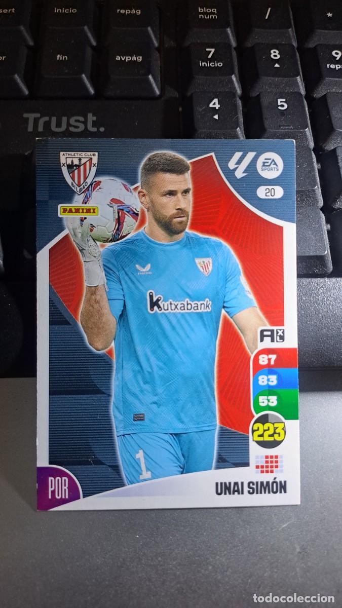 Coleccionismo cromos antiguos: ADRENALYN XL UNAI SIMON 20 ATHLETIC CLUB DE BILBAO CROMO LIGA 2024 2025 24 25 PANINI