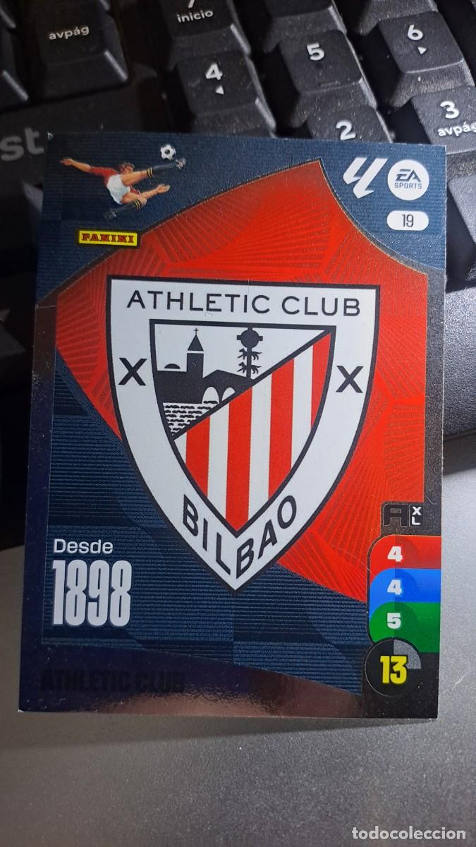 Coleccionismo cromos antiguos: ADRENALYN XL ESCUDO ATHLETIC CLUB DE BILBAO 19 CROMO LIGA 2024 2025 24 25 PANINI