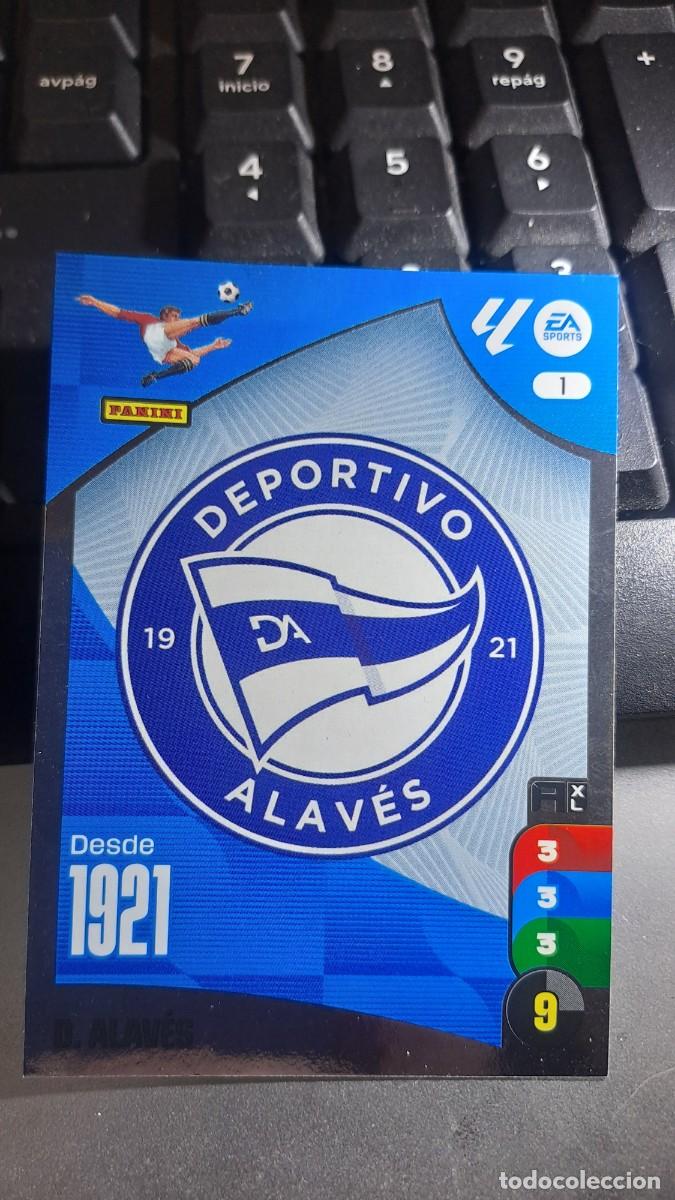 Coleccionismo cromos antiguos: ADRENALYN XL ESCUDO ALAVES 1 CROMO LIGA 2024 2025 24 25 PANINI