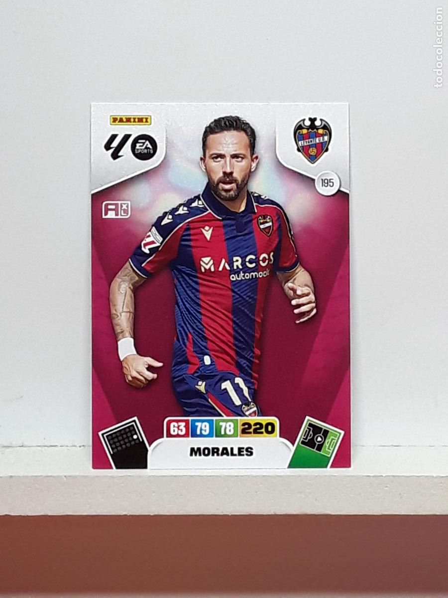 Coleccionismo cromos antiguos: ADRENALYN 2025 2026 25 26 ALBUM PANINI LIGA N 195 LEVANTE MORALES