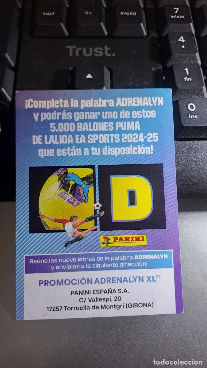 Coleccionismo cromos antiguos: ADRENALYN XL LETRA D GRAN PROMOCION BALON PUMA CROMO LIGA 2024 2025 24 25 PANINI