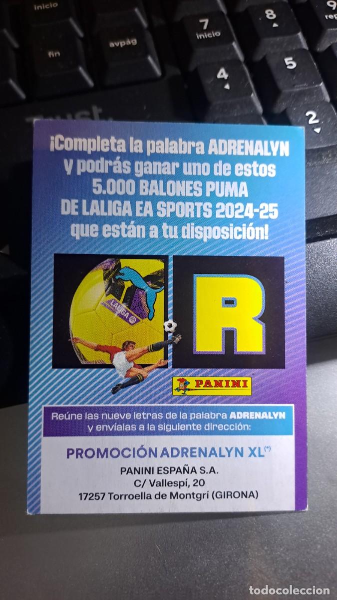 Colecionismo Cromos antigos: ADRENALYN XL LETRA R GRAN PROMOCION BALON PUMA CROMO LIGA 2024 2025 24 25 PANINI