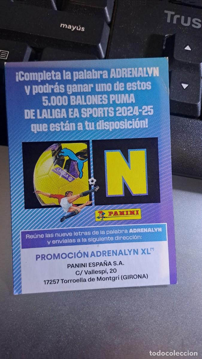 Colecionismo Cromos antigos: ADRENALYN XL LETRA N GRAN PROMOCION BALON PUMA CROMO LIGA 2024 2025 24 25 PANINI
