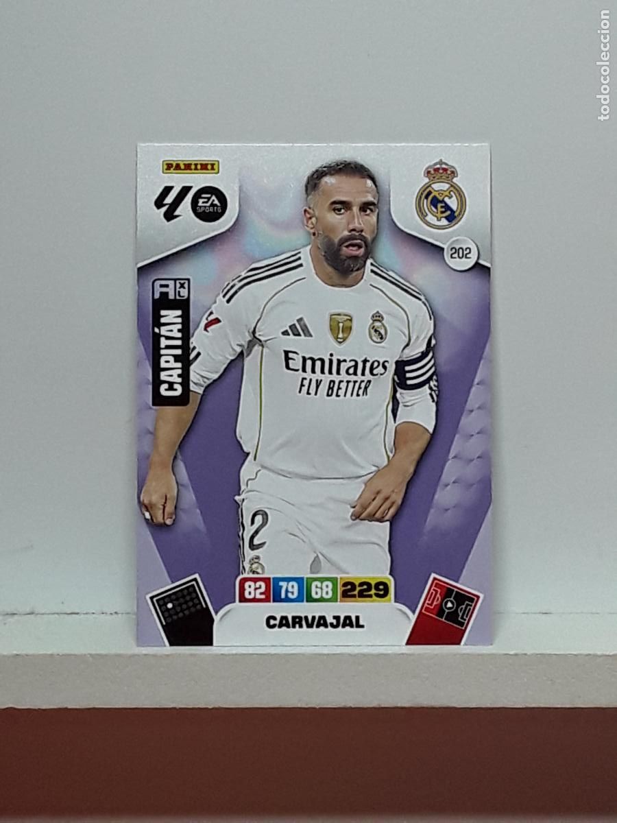 Colecionismo Cromos antigos: ADRENALYN 2025 2026 25 26 ALBUM PANINI LIGA N 202 REAL MADRID CARVAJAL
