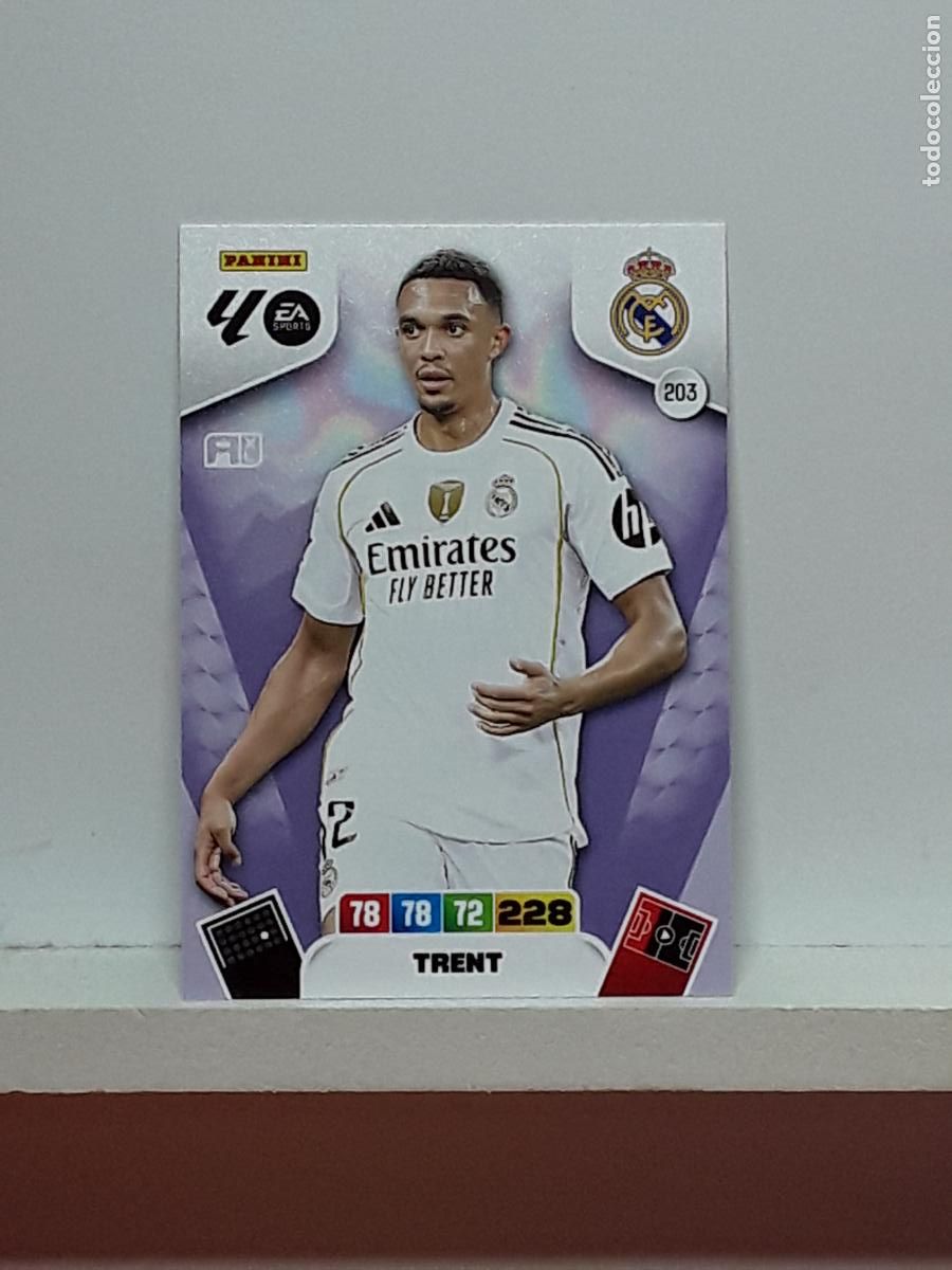 Colecionismo Cromos antigos: ADRENALYN 2025 2026 25 26 ALBUM PANINI LIGA N 203 REAL MADRID TRENT
