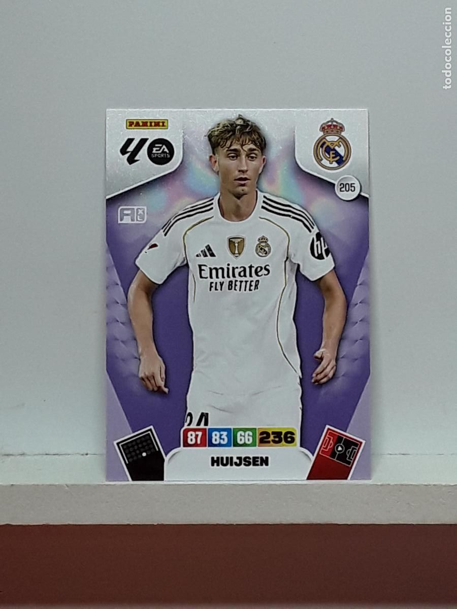 Colecionismo Cromos antigos: ADRENALYN 2025 2026 25 26 ALBUM PANINI LIGA N 205 REAL MADRID HUIJSEN