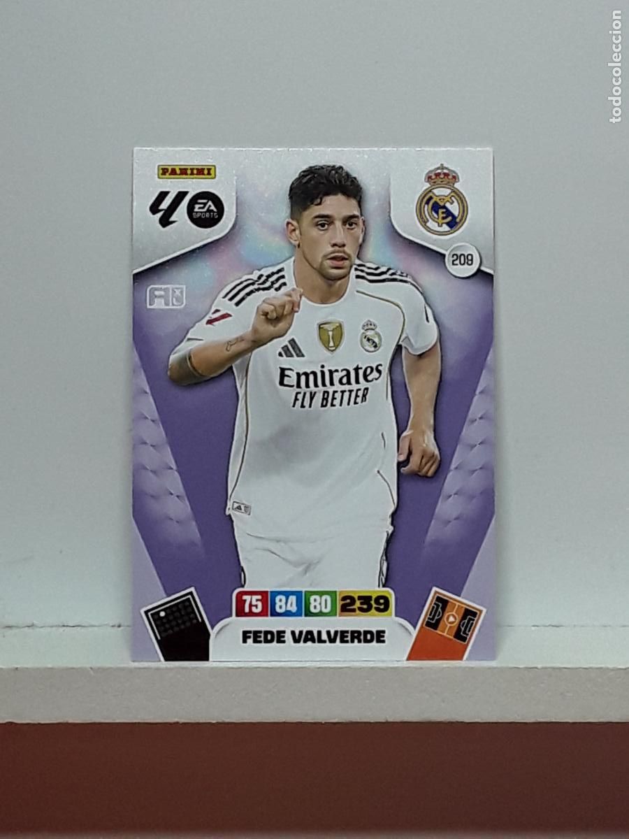 Coleccionismo cromos antiguos: ADRENALYN 2025 2026 25 26 ALBUM PANINI LIGA N 209 REAL MADRID FEDE VALVERDE