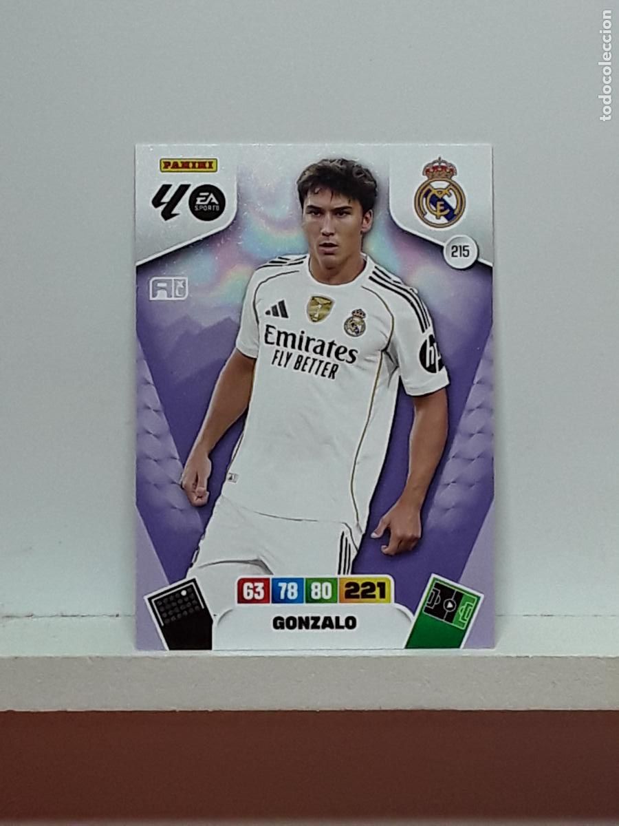 Colecionismo Cromos antigos: ADRENALYN 2025 2026 25 26 ALBUM PANINI LIGA N 215 REAL MADRID GONZALO