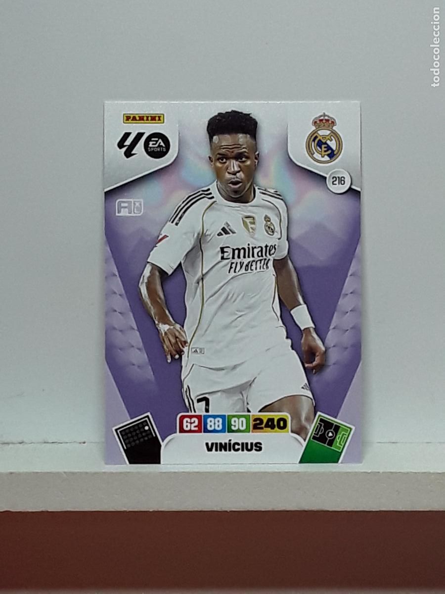 Colecionismo Cromos antigos: ADRENALYN 2025 2026 25 26 ALBUM PANINI LIGA N 216 REAL MADRID VINICIUS