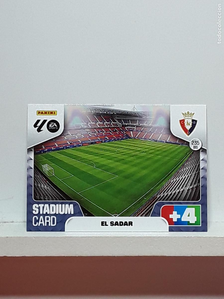 Coleccionismo cromos antiguos: ADRENALYN 2025 2026 25 26 ALBUM PANINI LIGA N 235BIS 235 BIS OSASUNA ESTADIO EL SADAR