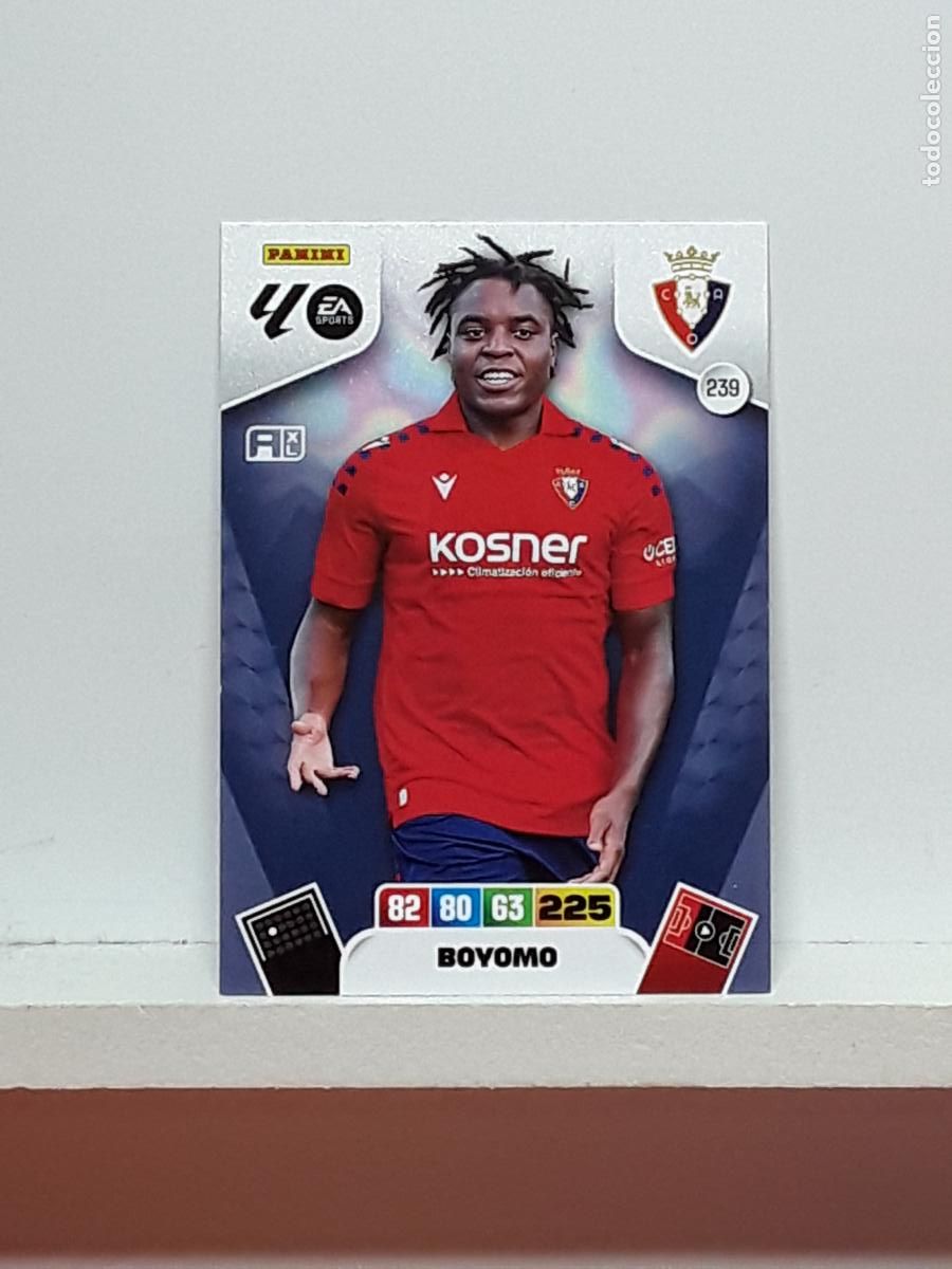 Coleccionismo cromos antiguos: ADRENALYN 2025 2026 25 26 ALBUM PANINI LIGA N 239 OSASUNA BOYOMO
