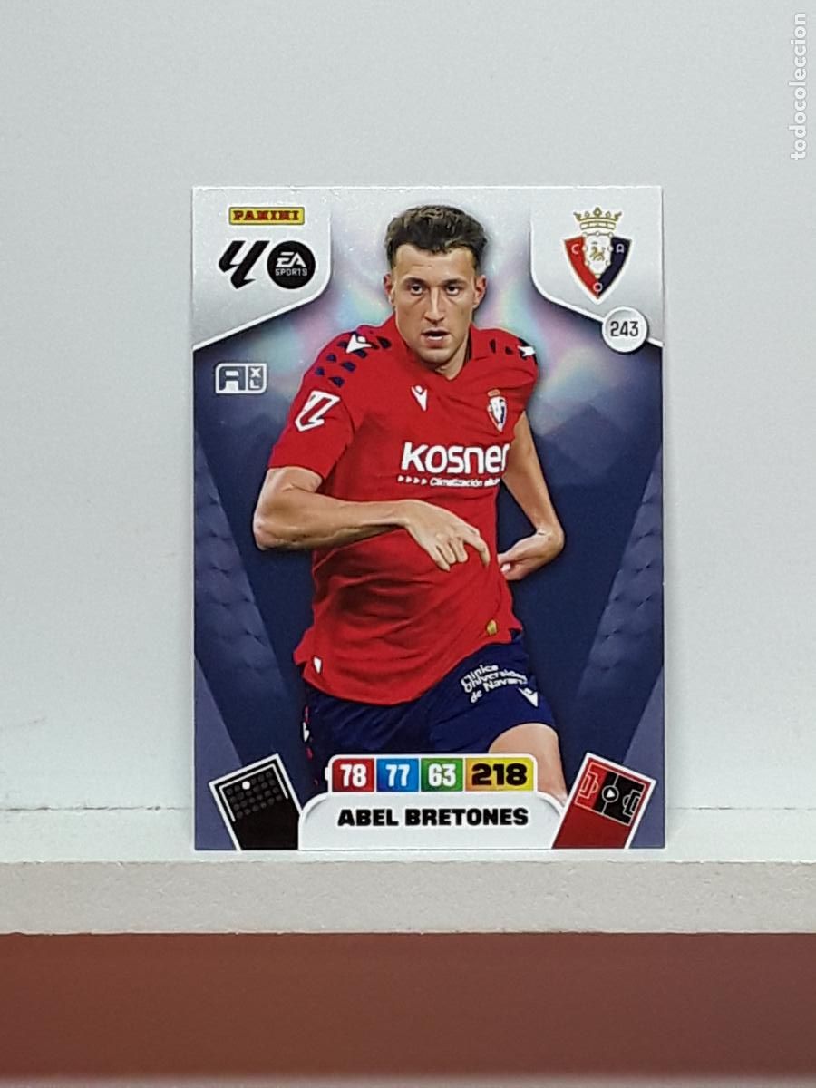 Coleccionismo cromos antiguos: ADRENALYN 2025 2026 25 26 ALBUM PANINI LIGA N 243 OSASUNA ABEL BRETONES