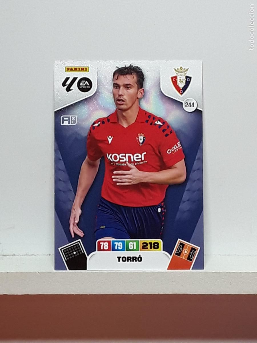 Coleccionismo cromos antiguos: ADRENALYN 2025 2026 25 26 ALBUM PANINI LIGA N 244 OSASUNA TORRO
