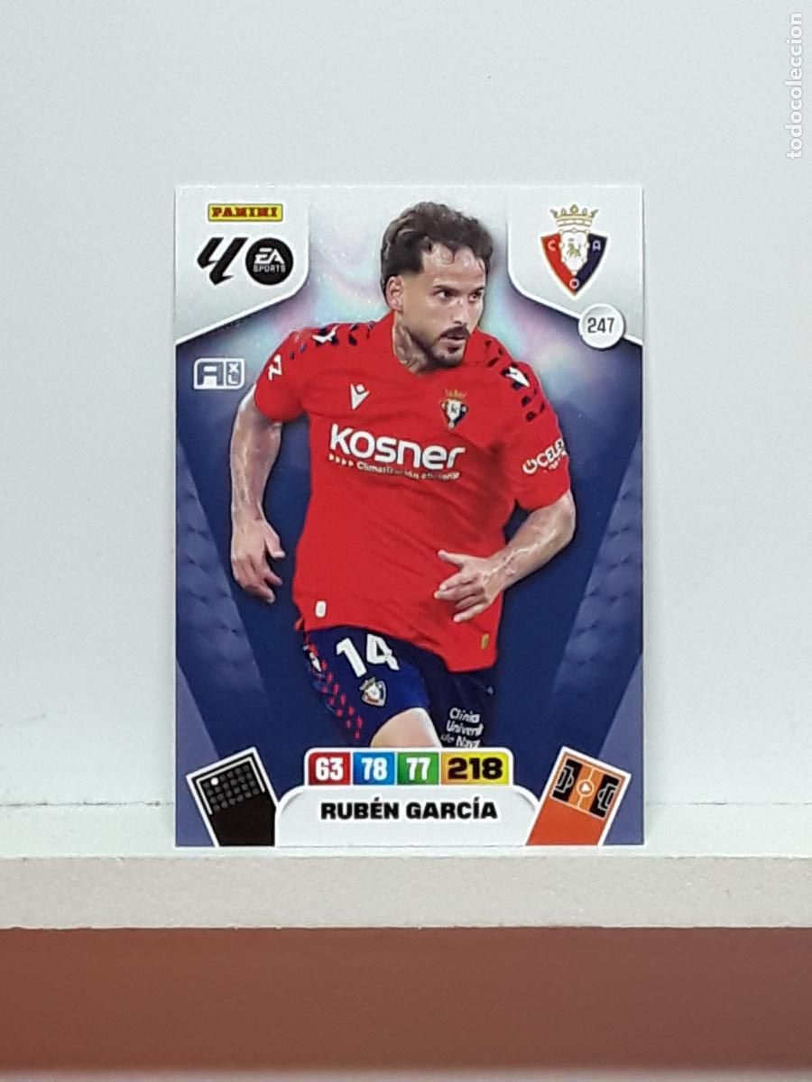 Coleccionismo cromos antiguos: ADRENALYN 2025 2026 25 26 ALBUM PANINI LIGA N 247 OSASUNA RUBEN GARCIA