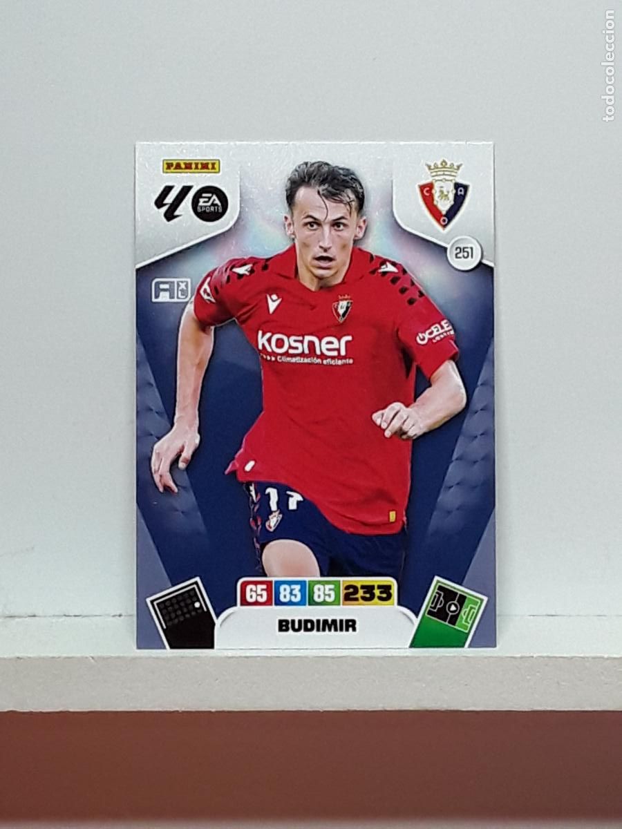 Coleccionismo cromos antiguos: ADRENALYN 2025 2026 25 26 ALBUM PANINI LIGA N 251 OSASUNA BUDIMIR