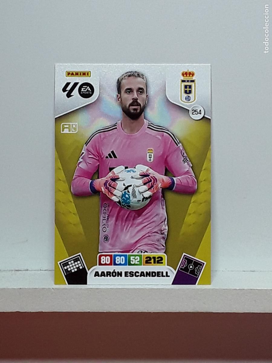 Coleccionismo cromos antiguos: ADRENALYN 2025 2026 25 26 ALBUM PANINI LIGA N 254 OVIEDO AARON ESCANDELL