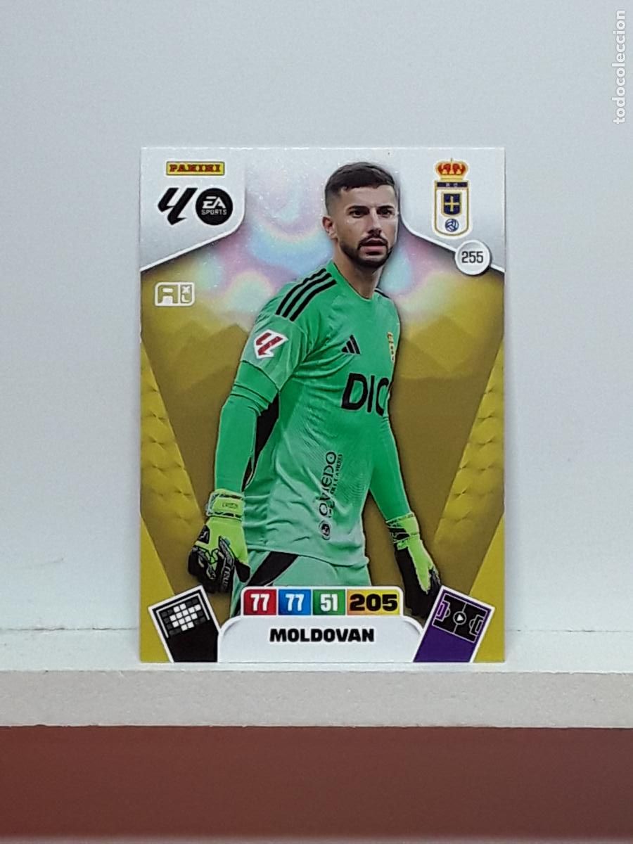 Coleccionismo cromos antiguos: ADRENALYN 2025 2026 25 26 ALBUM PANINI LIGA N 255 OVIEDO MOLDOVAN