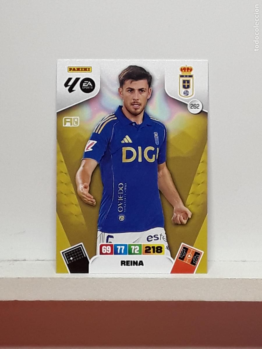 Coleccionismo cromos antiguos: ADRENALYN 2025 2026 25 26 ALBUM PANINI LIGA N 262 OVIEDO REINA