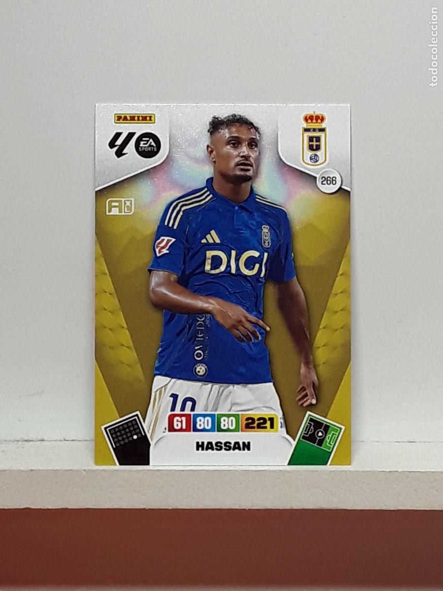 Coleccionismo cromos antiguos: ADRENALYN 2025 2026 25 26 ALBUM PANINI LIGA N 266 OVIEDO HASSAN