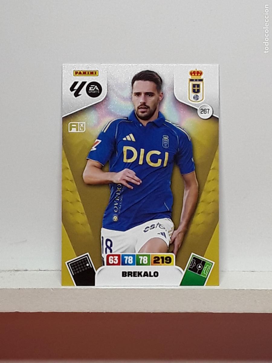 Coleccionismo cromos antiguos: ADRENALYN 2025 2026 25 26 ALBUM PANINI LIGA N 267 OVIEDO BREKALO