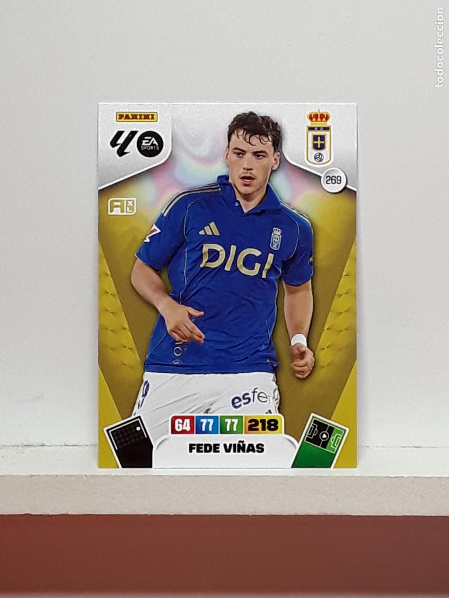 Coleccionismo cromos antiguos: ADRENALYN 2025 2026 25 26 ALBUM PANINI LIGA N 269 OVIEDO FEDE VI&Ntilde;AS