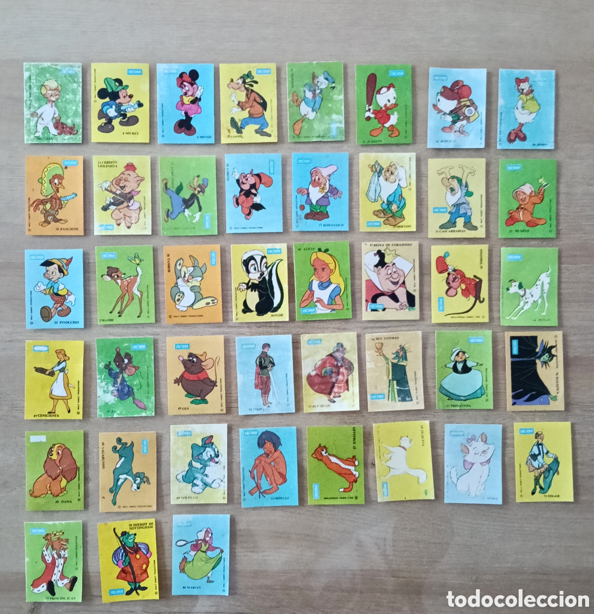 Coleccionismo cromos antiguos: Lote 43 Cromos Disney Cropan Originales A&ntilde;os 70