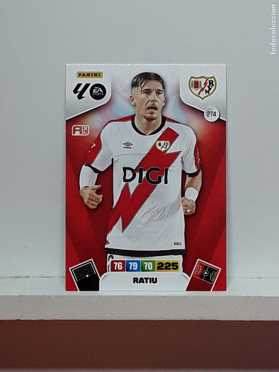 Coleccionismo cromos antiguos: ADRENALYN 2025 2026 25 26 ALBUM PANINI LIGA N 274 RAYO VALLECANO RATIU