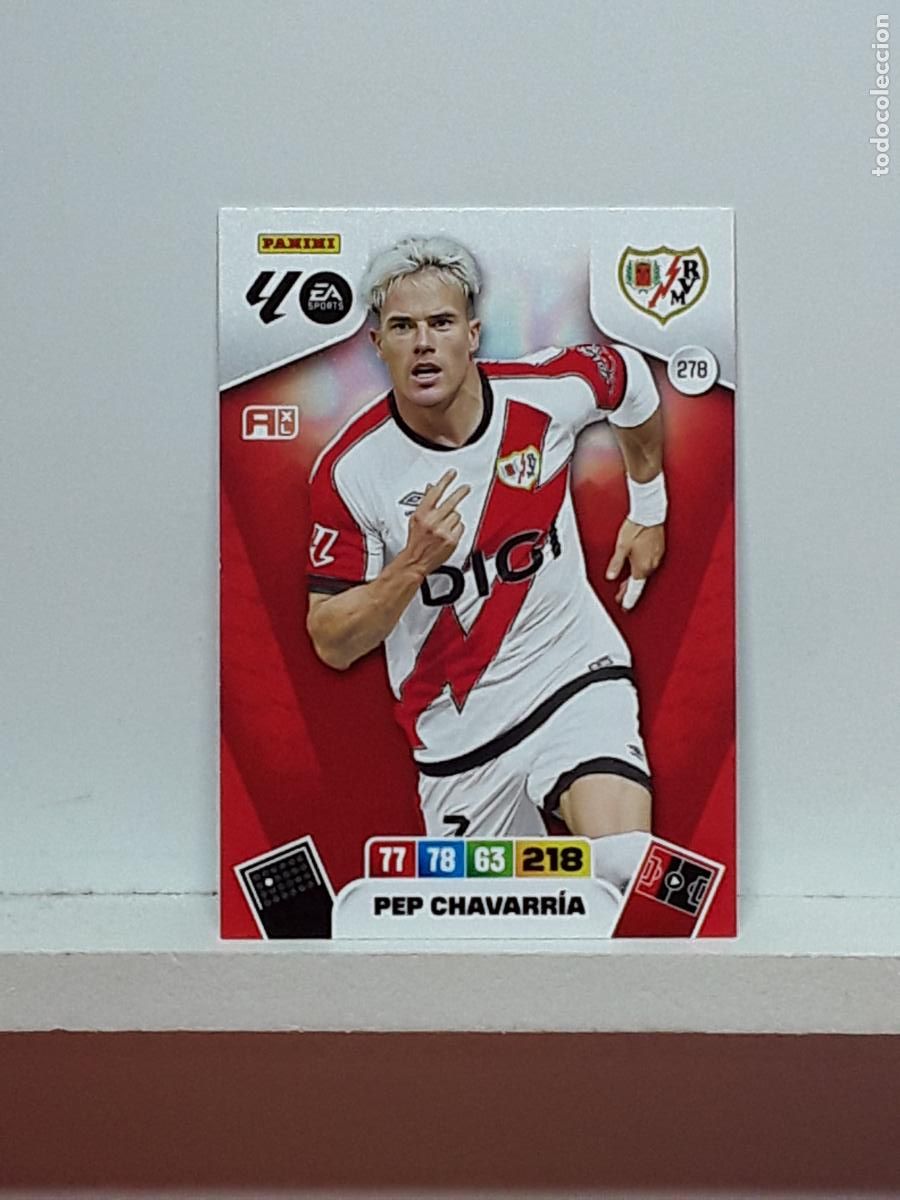 Coleccionismo cromos antiguos: ADRENALYN 2025 2026 25 26 ALBUM PANINI LIGA N 278 RAYO VALLECANO PEP CHAVARRIA
