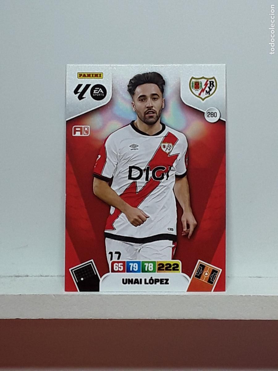 Coleccionismo cromos antiguos: ADRENALYN 2025 2026 25 26 ALBUM PANINI LIGA N 280 RAYO VALLECANO UNAI LOPEZ
