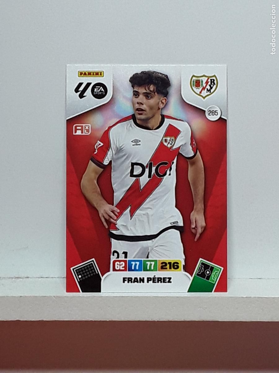 Coleccionismo cromos antiguos: ADRENALYN 2025 2026 25 26 ALBUM PANINI LIGA N 285 RAYO VALLECANO FRAN PEREZ