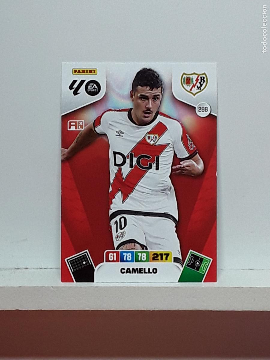 Coleccionismo cromos antiguos: ADRENALYN 2025 2026 25 26 ALBUM PANINI LIGA N 286 RAYO VALLECANO CAMELLO