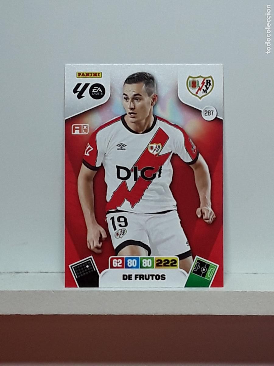 Coleccionismo cromos antiguos: ADRENALYN 2025 2026 25 26 ALBUM PANINI LIGA N 287 RAYO VALLECANO DE FRUTOS