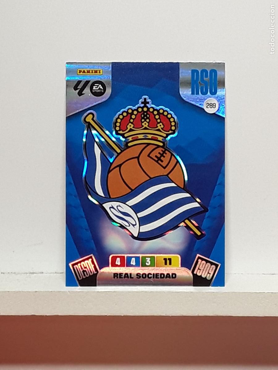 Coleccionismo cromos antiguos: ADRENALYN 2025 2026 25 26 ALBUM PANINI LIGA N 289 REAL SOCIEDAD ESCUDO
