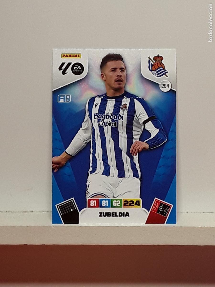 Coleccionismo cromos antiguos: ADRENALYN 2025 2026 25 26 ALBUM PANINI LIGA N 294 REAL SOCIEDAD ZUBELDIA
