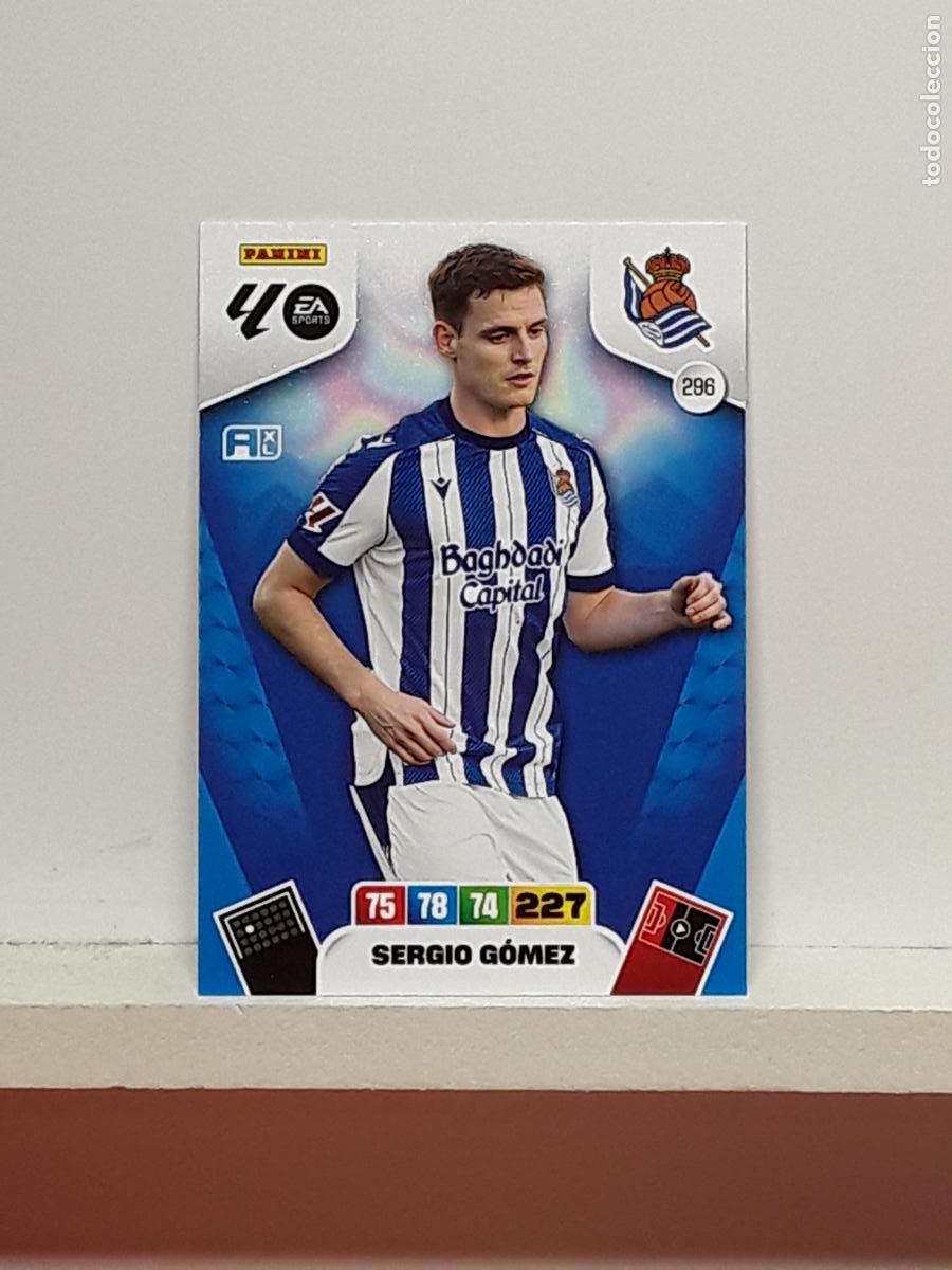 Coleccionismo cromos antiguos: ADRENALYN 2025 2026 25 26 ALBUM PANINI LIGA N 296 REAL SOCIEDAD SERGIO GOMEZ