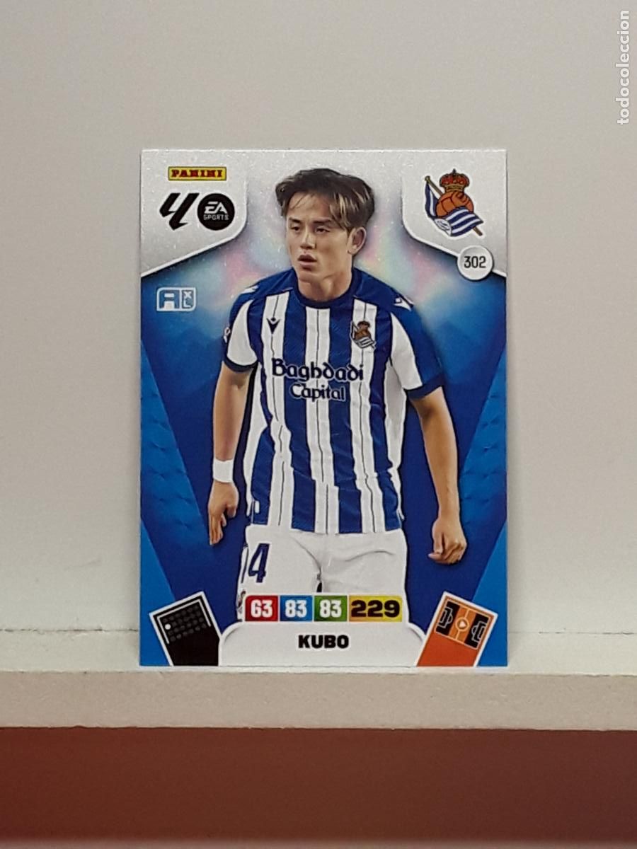 Coleccionismo cromos antiguos: ADRENALYN 2025 2026 25 26 ALBUM PANINI LIGA N 302 REAL SOCIEDAD KUBO