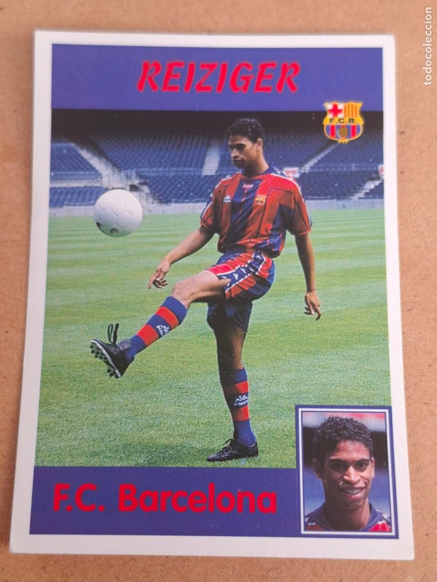 Collectionnisme Cartes &agrave; collectionner anciennes: LIGA 97 98 1997 1998 - PANINI - 23 REIZIGER - FC. BARCELONA ( NUNCA PEGADO ) CA