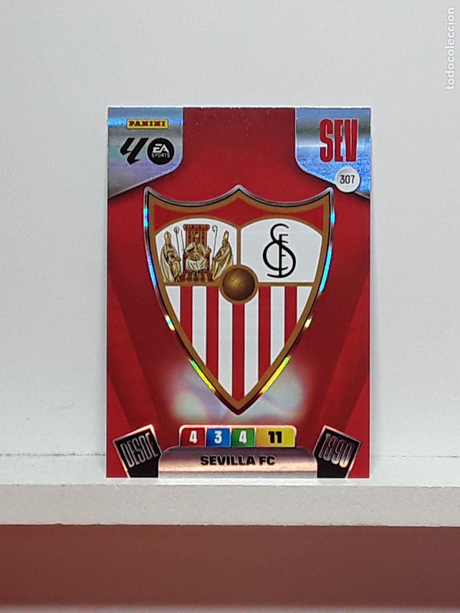 Coleccionismo cromos antiguos: ADRENALYN 2025 2026 25 26 ALBUM PANINI LIGA N 307 SEVILLA ESCUDO