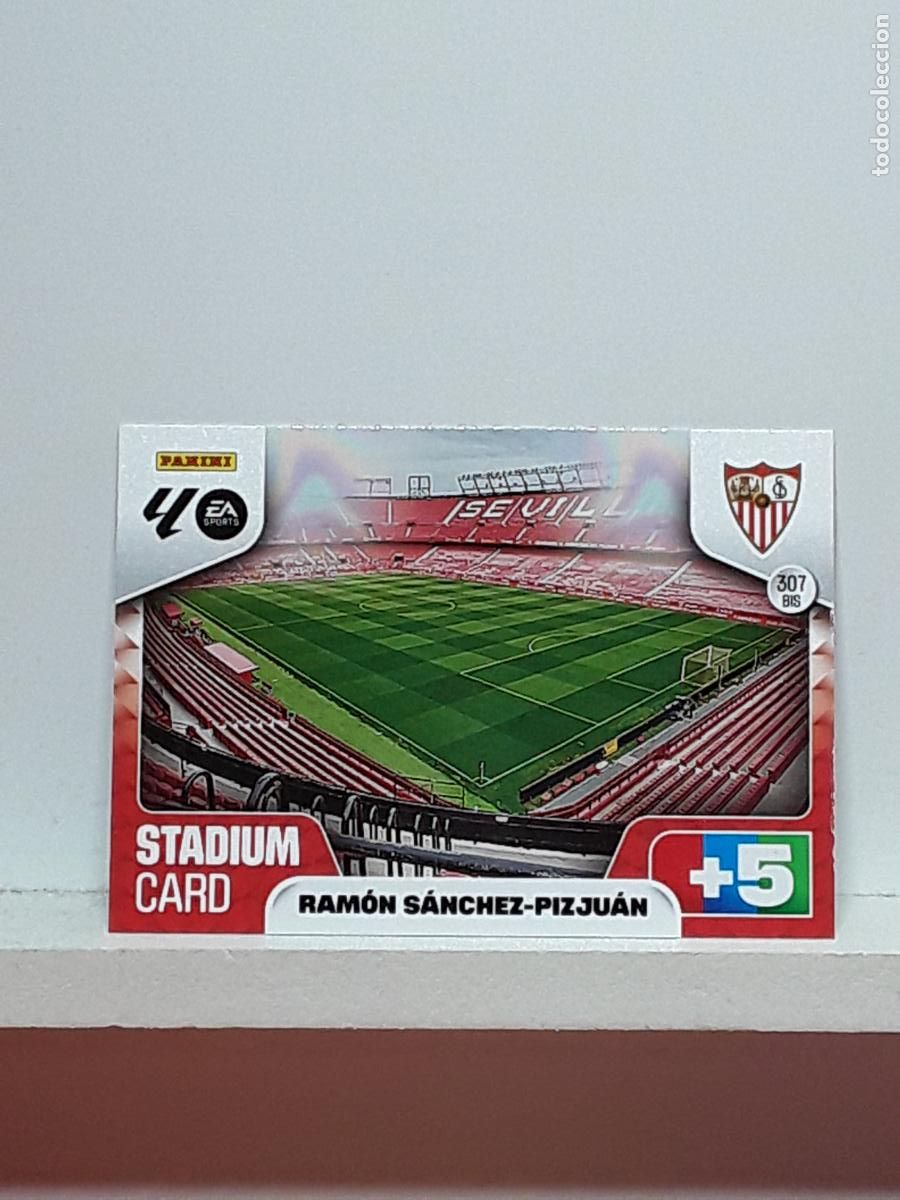 Coleccionismo cromos antiguos: ADRENALYN 2025 2026 25 26 ALBUM PANINI LIGA N 307BIS 307 BIS SEVILLA ESTADIO RAMON SANCHEZ-PIZJUAN