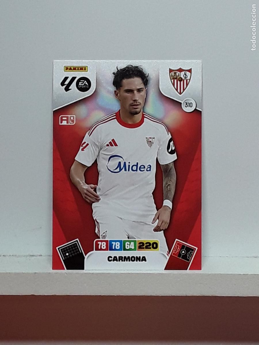 Coleccionismo cromos antiguos: ADRENALYN 2025 2026 25 26 ALBUM PANINI LIGA N 310 SEVILLA CARMONA