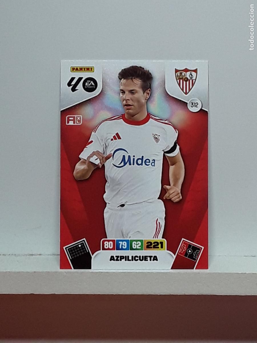 Coleccionismo cromos antiguos: ADRENALYN 2025 2026 25 26 ALBUM PANINI LIGA N 312 SEVILLA AZPILICUETA