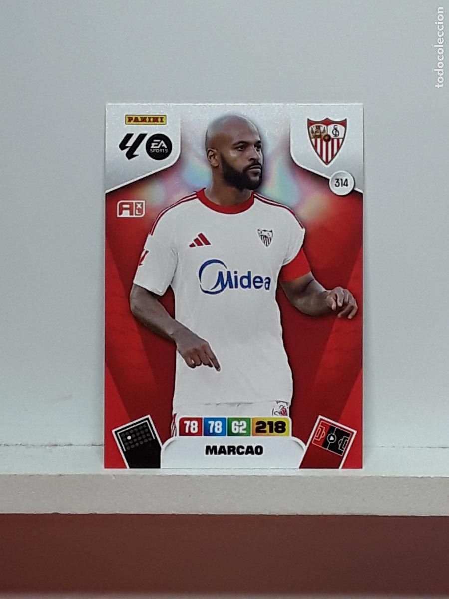 Coleccionismo cromos antiguos: ADRENALYN 2025 2026 25 26 ALBUM PANINI LIGA N 314 SEVILLA MARCAO