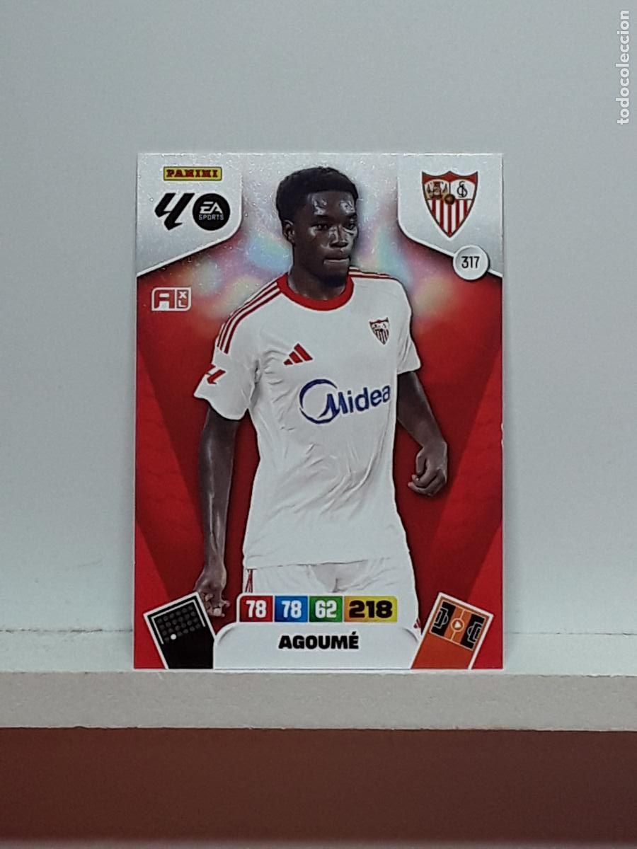 Coleccionismo cromos antiguos: ADRENALYN 2025 2026 25 26 ALBUM PANINI LIGA N 317 SEVILLA AGOUME