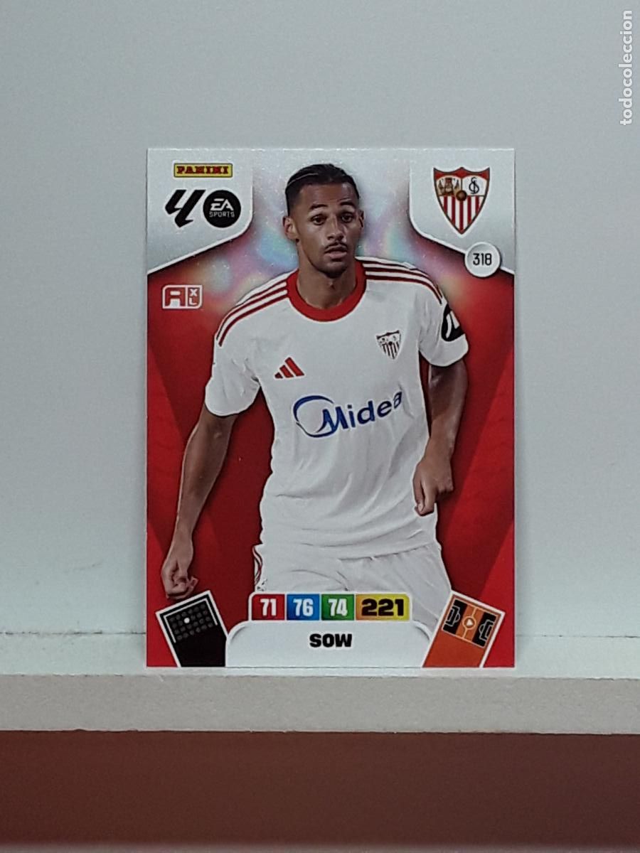 Coleccionismo cromos antiguos: ADRENALYN 2025 2026 25 26 ALBUM PANINI LIGA N 318 SEVILLA SOW