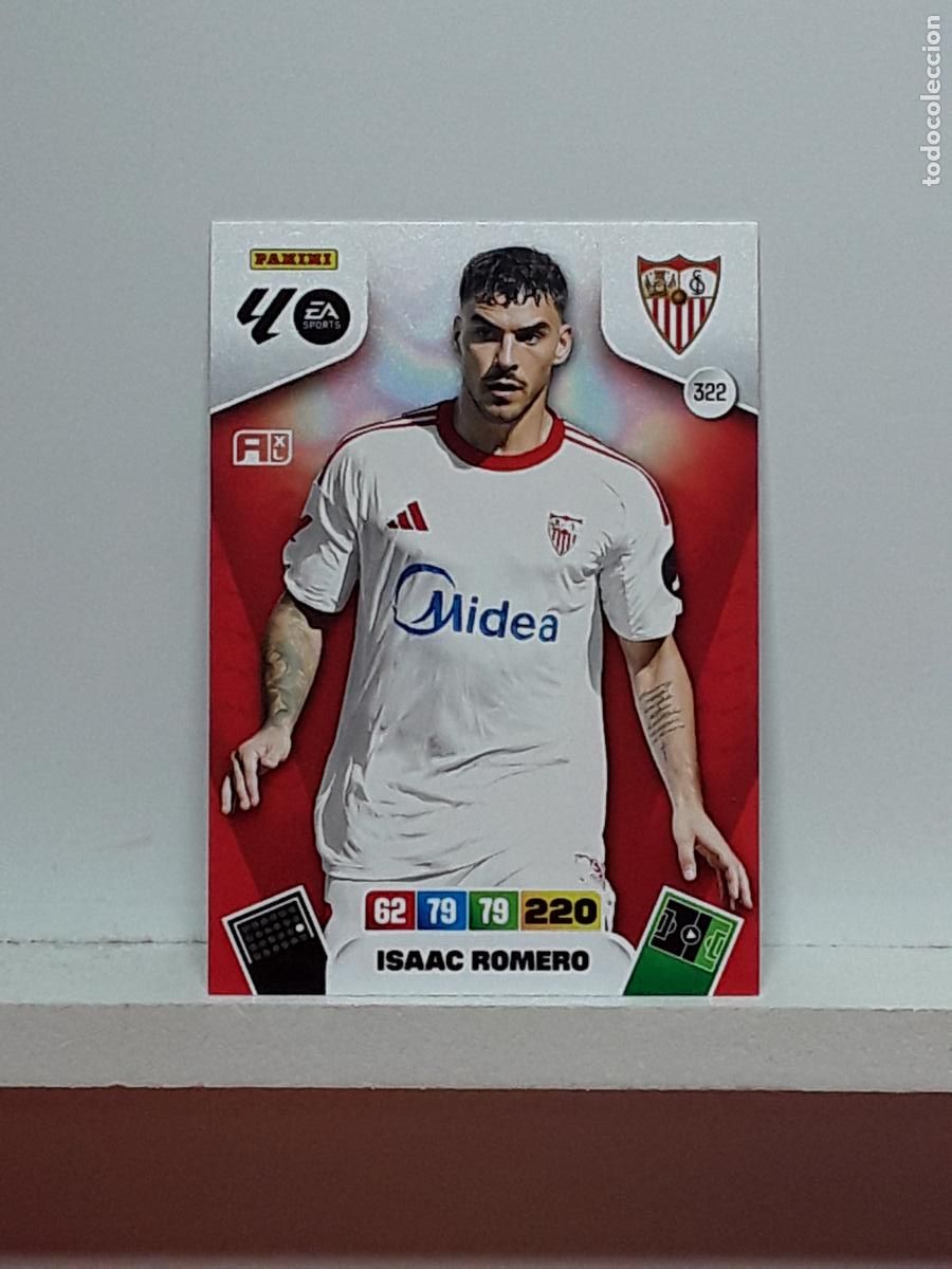 Coleccionismo cromos antiguos: ADRENALYN 2025 2026 25 26 ALBUM PANINI LIGA N 322 SEVILLA ISAAC ROMERO